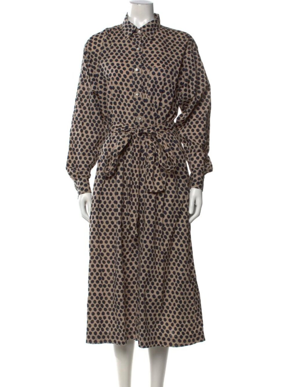 Rhode Polka Dot Print Midi Length size S